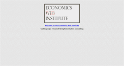 Desktop Screenshot of economicswebinstitute.org