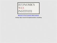 Tablet Screenshot of economicswebinstitute.org